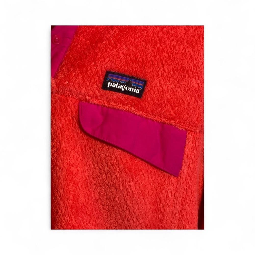 Patagonia Women’s Synchilla Snap-T Fleece Pullover – Coral Pink/Hot Magenta S - Picture 3 of 6